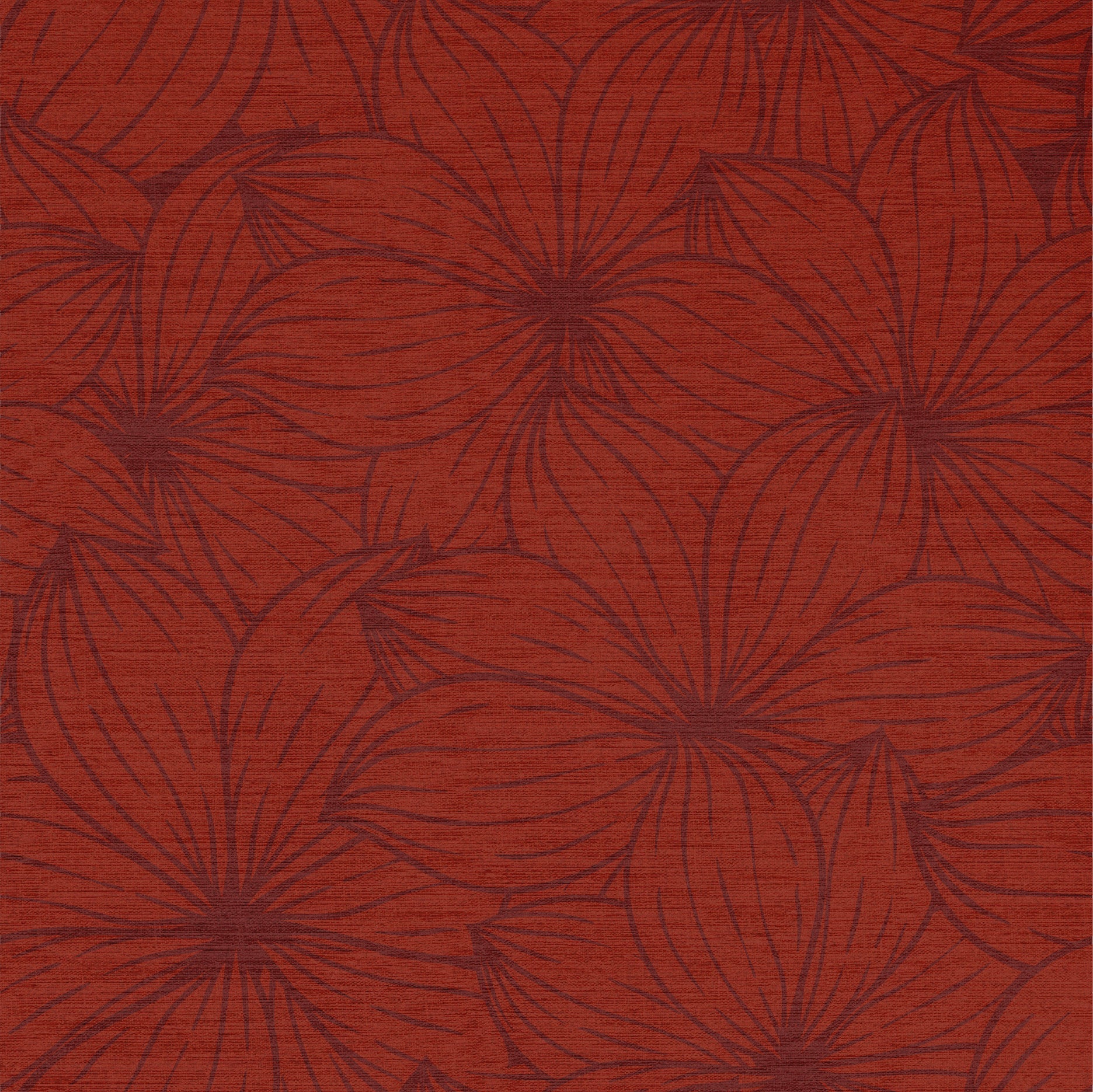 GE5003 Plumeria Grace & Gardenia Endless Mural Brick Red