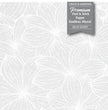 GE5001 Plumeria Grace & Gardenia Endless Mural White Gray