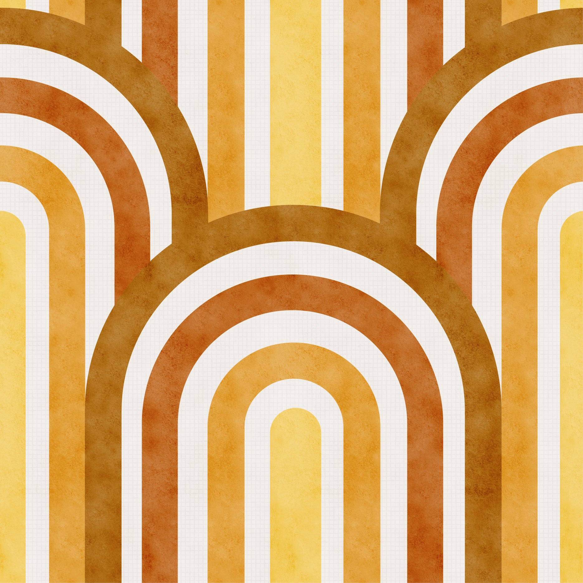 GP1034 Narrow Retro Arches Wallpaper Panels 26in Wide in Pink