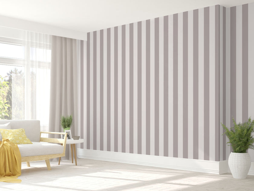 GP1900272 Pink Stripes Peel and Stick Wallpaper Roll 19 inch Wide x 18 ft. Long, Pink