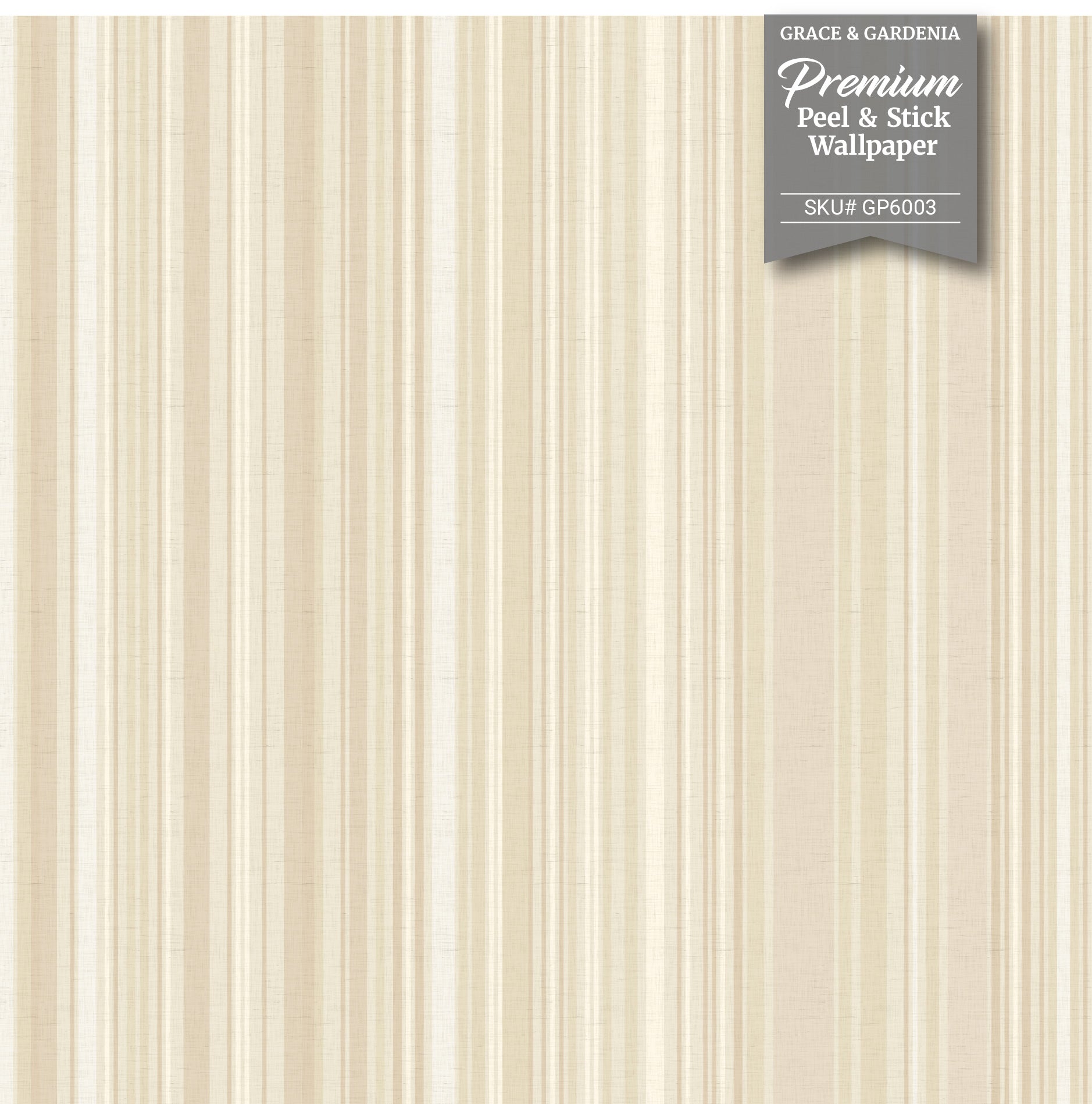 GP6004 Barcode Stripe Wallpaper Panels in Winter Cappuccino Brown