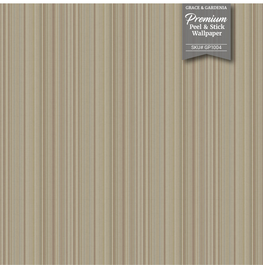 GP6001 Barcode Stripe Wallpaper Panels 26in Wide in Muted Navy