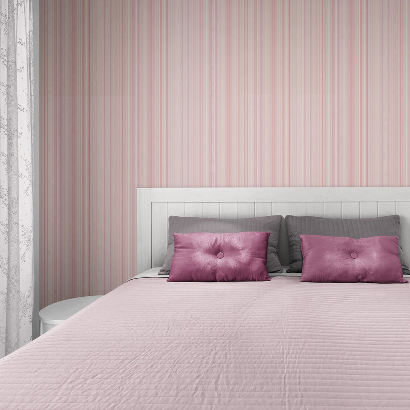 GP6004 Barcode Stripe Wallpaper Panels in Winter Cappuccino Brown