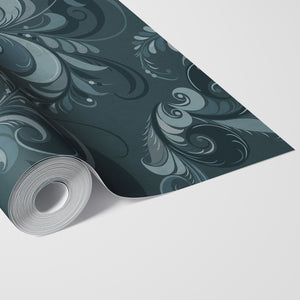 GDM0021 Marina Makaron Designs Paisley in Brown Umber Wallpaper Panel 26 inch Wide x 6ft, 9ft, and 12ft Long