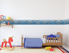 GB90243 X-Ray Dinosaurs Peel and Stick Wallpaper Border 10in or 8in Height x 15ft Long Blue Black White