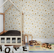 GW0011 Quirky Polka Dots Wallpaper Roll 19 inch Wide x 18 ft. Long in Beige Brown