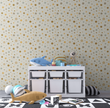 GW0011 Quirky Polka Dots Wallpaper Roll 19 inch Wide x 18 ft. Long in Beige Brown