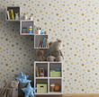 GW0011 Quirky Polka Dots Wallpaper Roll 19 inch Wide x 18 ft. Long in Beige Brown