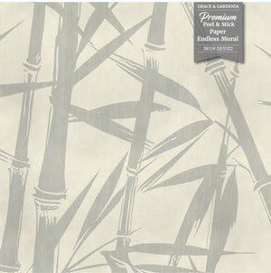 GE5101 Bamboo Serenity Endless Murals in Soft Sage Green