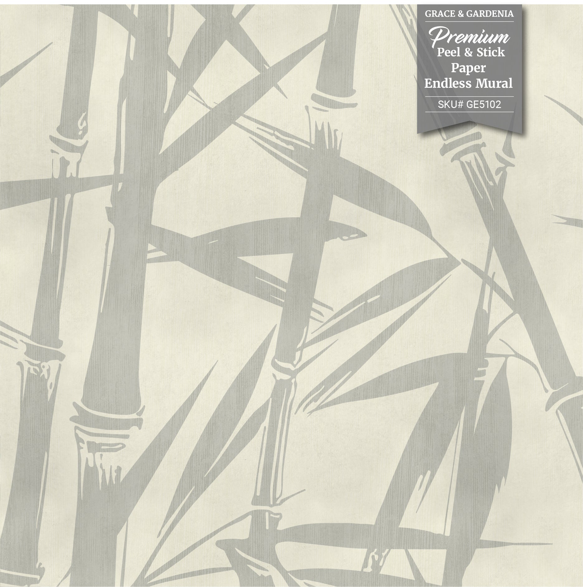 GE5101 Bamboo Serenity Endless Murals in Soft Sage Green