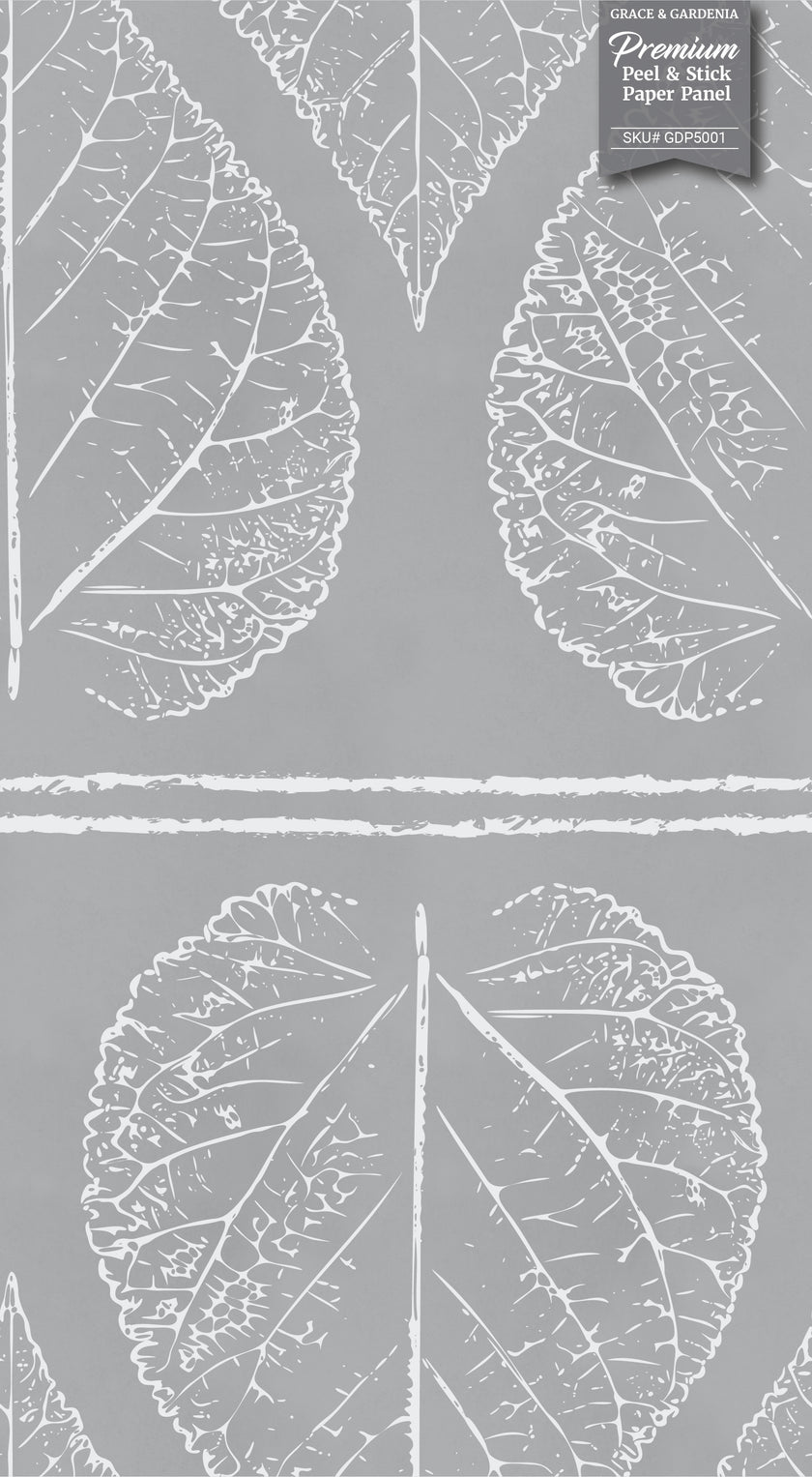 GDP5001 Accelerated Growth Premium Peel and Stick Wallpaper Panel 26 Wide in Multiple Sizes Soft Gray
