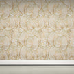 GE5110 Large Tropical herbage Endless Murals in Cream and Sand Gold