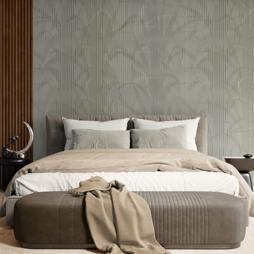 GE0022 Lenticular Foliage Endless Murals Maroon