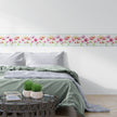 GB5080g8 Oshibana Botanicals Peel and Stick Wallpaper Border 8in or 10in Height x 15ft Long Red Multicolored