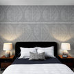 GDP5001 Accelerated Growth Premium Peel and Stick Wallpaper Panel 26 Wide in Multiple Sizes Soft Gray