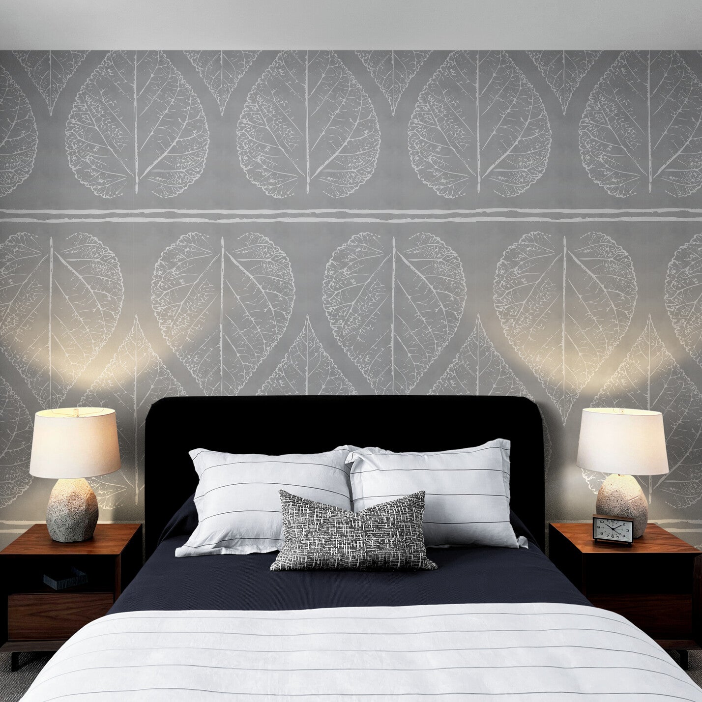 GDP5001 Accelerated Growth Premium Peel and Stick Wallpaper Panel 26 Wide in Multiple Sizes Soft Gray
