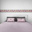 GB5080g8 Oshibana Botanicals Peel and Stick Wallpaper Border 8in or 10in Height x 15ft Long Red Multicolored
