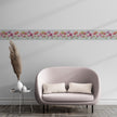 GB5080g8 Oshibana Botanicals Peel and Stick Wallpaper Border 8in or 10in Height x 15ft Long Red Multicolored