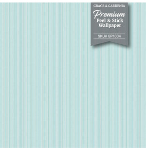 GP6001 Barcode Stripe Wallpaper Panels 26in Wide in Muted Navy