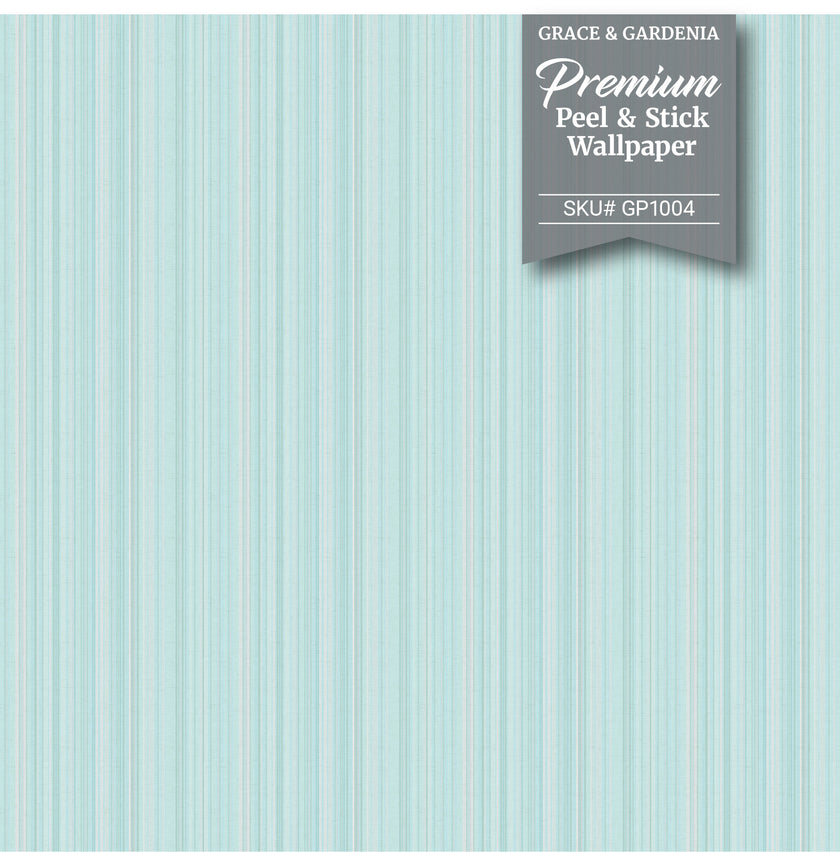 GP6001 Barcode Stripe Wallpaper Panels 26in Wide in Muted Navy