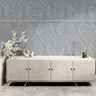 GDP5001 Accelerated Growth Premium Peel and Stick Wallpaper Panel 26 Wide in Multiple Sizes Soft Gray
