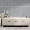 GDP5001 Accelerated Growth Premium Peel and Stick Wallpaper Panel 26 Wide in Multiple Sizes Soft Gray