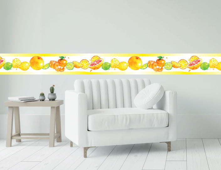 GB50111 Citrus Splash Peel and Stick Wallpaper Border 10