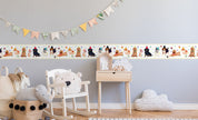 GB90041 Party Dogs Peel and Stick Wallpaper Border 10