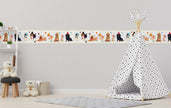 GB90041 Party Dogs Peel and Stick Wallpaper Border 10