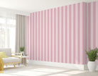 GP1900272 Pink Stripes Peel and Stick Wallpaper Roll 19 inch Wide x 18 ft. Long, Pink