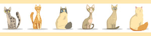 GP1900301g8 Cartoon Cats Peel and Stick Wallpaper Border 8