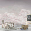GDSE3551 Calming Clouds Wallpaper Mural Premium Peel and Stick Material 26in Wide x 9 ft. Pink