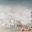 GDSE3550 Calming Clouds Wallpaper Mural Premium Peel and Stick Material 26in Wide x 9 ft. Blue