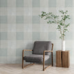 GW6071 Large Buffalo Check Plaid Grace and Gardenia Wallpaper Panel in Ginger Brown