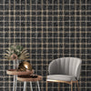 GP6071 Chunky Plaid Premium Peel and Stick Wallpaper Panel 6 Ft High x 26 Wide in Vintage Brown