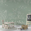 GDSE3572 Deer Doodles Green White