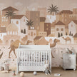 GDSE3581 Desert Dreams Wallpaper Mural Premium Peel and Stick Material 26in Wide x 9 ft. Monochromatic Brown