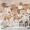 GDSE3581 Desert Dreams Wallpaper Mural Premium Peel and Stick Material 26in Wide x 9 ft. Monochromatic Brown