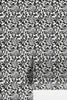 GDSL5003 Dahlias Premium Peel and Stick Wallpaper Panel 26 inch Wide in Light Teal White Black