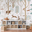 GDSE3630 Frisky Forest Wallpaper Mural Premium Peel and Stick Material 26in Wide x 9 ft. Blue