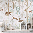 GDSE3630 Frisky Forest Wallpaper Mural Premium Peel and Stick Material 26in Wide x 9 ft. Blue