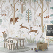 GDSE3630 Frisky Forest Wallpaper Mural Premium Peel and Stick Material 26in Wide x 9 ft. Blue