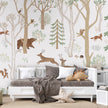 GDSE3760 Frisky Forest Wallpaper Mural Premium Peel and Stick Material 26in Wide x 9 ft. Green