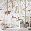 GDSE3760 Frisky Forest Wallpaper Mural Premium Peel and Stick Material 26in Wide x 9 ft. Green