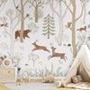 GDSE3760 Frisky Forest Wallpaper Mural Premium Peel and Stick Material 26in Wide x 9 ft. Green