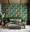 GP5070 Costa Tropical Premium Peel and Stick Wallpaper Panel 6 Ft High x 26 Wide in Green