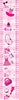 GA1005 Children’s Peel & Stick Growth Chart Pink Dazzle Kids