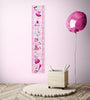 GA1005 Children’s Peel & Stick Growth Chart Pink Dazzle Kids