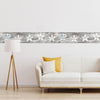 GB4030 Farmhouse Star Affirmation Distressed Wood Peel and Stick Wallpaper Border 10in or 8in Height x 15ft Long, Neutral Brown Gray Off White