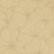 GE5002 Plumeria Grace & Gardenia Endless Mural Caramel Brown